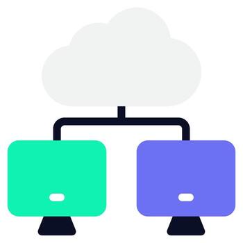 repartido informática icono vector