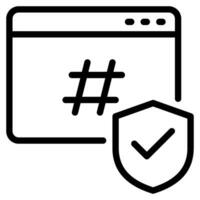 Secure Hashing Icon vector