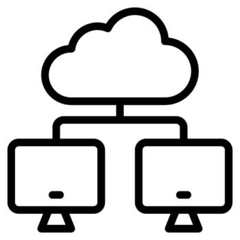 repartido informática icono vector