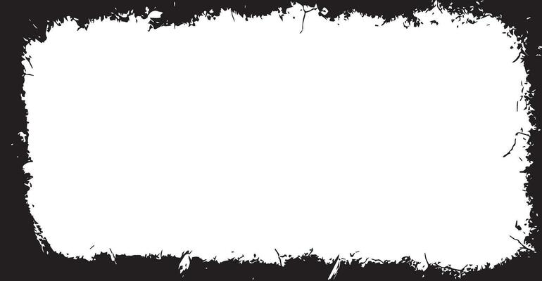 a white square frame with black paint on it, grunge border, grunge frame grungy, abstract
