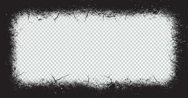 grunge texture border on black background vector, grunge border, grunge frame grungy, abstract vector