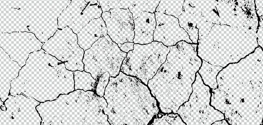 cracked concrete texture on  vector background