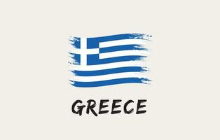 Grecia cepillo pintado nacional país bandera pintado textura blanco antecedentes nacional día o independencia día diseño para celebracion vector ilustración