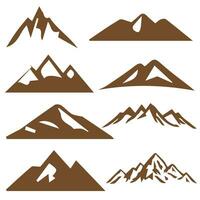 montaña vector formas para logos