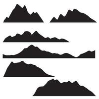 formas de montaña para logos vector