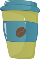 Hand draw coffee pot png