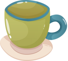 mão desenhar café Panela png