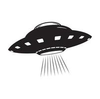 Ufo vector illustration unidentified flying object saucer cosmic vessel