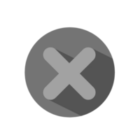 monochrome cross icon button png