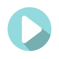 simple video play button icon png