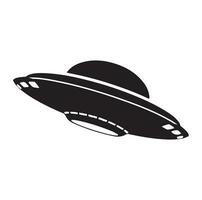 Ufo vector illustration unidentified flying object saucer cosmic vessel