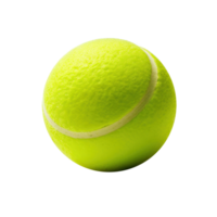 Yellow tennis ball isolated png