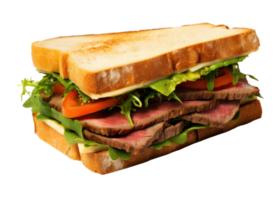 chaud steak sandwich isolé png