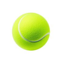 Yellow tennis ball isolated png