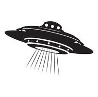 Ufo vector illustration unidentified flying object saucer cosmic vessel