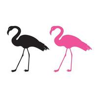 Vector Image Of Silhouette Flamingo