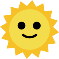 Hand gezeichnet ein süß Sonne png