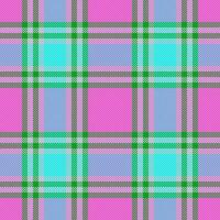 Check seamless pattern of fabric textile tartan with a vector plaid texture background.