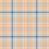 Plaid seamless pattern. Check fabric texture. Vector textile print.