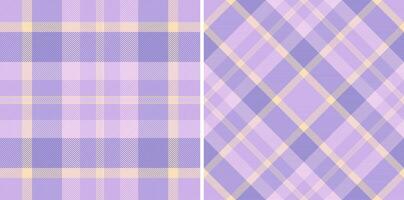 Fabric textile pattern of tartan texture seamless with a plaid check background vector. vector