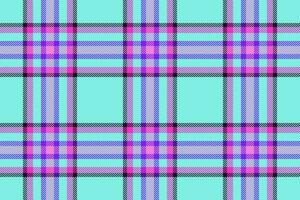 Plaid background, check seamless pattern in blue. Vector fabric texture for textile print, wrapping paper, gift card or wallpaper.