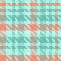 Vector background check of fabric textile texture with a plaid tartan seamless pattern.