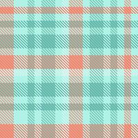 Vector background check of fabric textile texture with a plaid tartan seamless pattern.