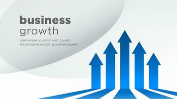 blue arrows of business sale growth vector