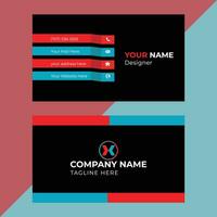 Professional Corporate Modern Business Card Design vector