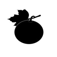 fruit vector in black color