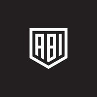 ABI letter logo design vector premium template