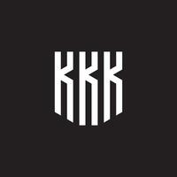 Letter KKK  minimal monogram icon design vector template