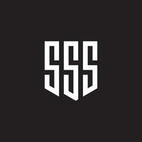 Alphabet letter SSS logo design vector template