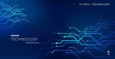 Abstract technology background with various technological elements. Hi Tech Digital Connect, communication, high communication technology concept. vector