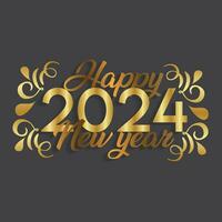 feliz año nuevo 2024 vector