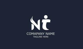 NT or TN  initial logo vector. vector
