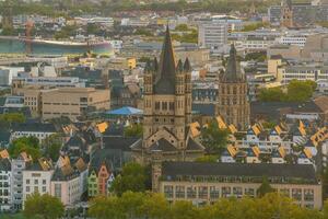 Downtown Cologne city skyline, cityscape of Germany photo