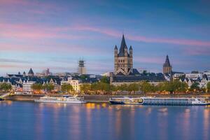 Downtown Cologne city skyline, cityscape of Germany photo