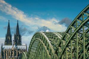 céntrico Colonia ciudad horizonte, paisaje urbano de Alemania foto