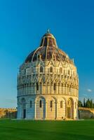 The famous Leaning Tower in Pisa, Italy photo