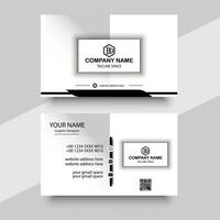 Modern business card corporate professional vector