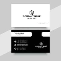 Modern business card corporate professional vector