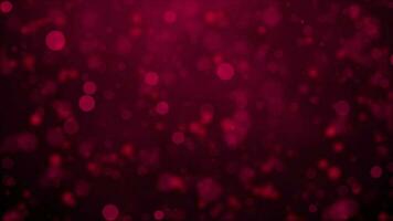 Elegant magenta red color moving particles background video