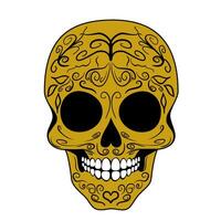 Mexican sugar skull. Day of The Dead vector