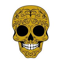 Mexican sugar skull. Day of The Dead vector