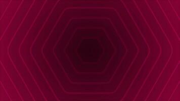 magenta red color hexagon shape repeating pattern simple background video