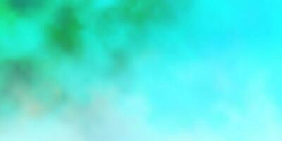 Light Blue, Green vector texture with cloudy sky.