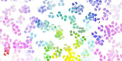 Light multicolor vector backdrop with chaotic shapes.