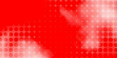 Light Red vector backdrop with dots.