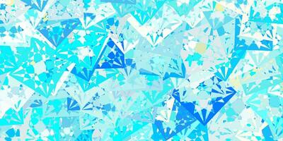 Light Blue, Yellow vector texture with random triangles.